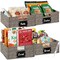 Best Choice Products Set of 4 13in Woven Water Hyacinth Pantry Baskets w/ Chalkboard Label, Chalk Marker